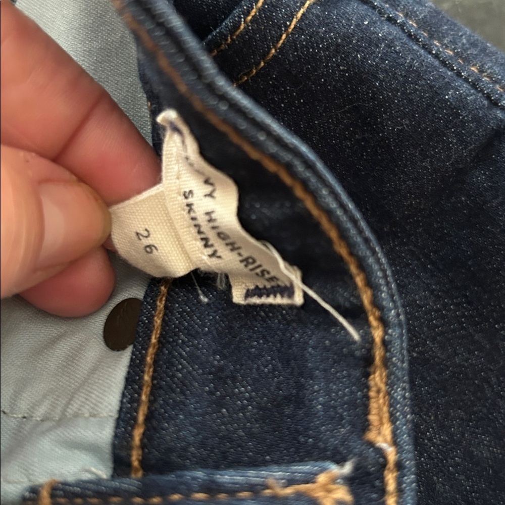 Madewell Curvy High Rise Skinny‎ Jeans Dark Wash Size 26 - Picture 9 of 9